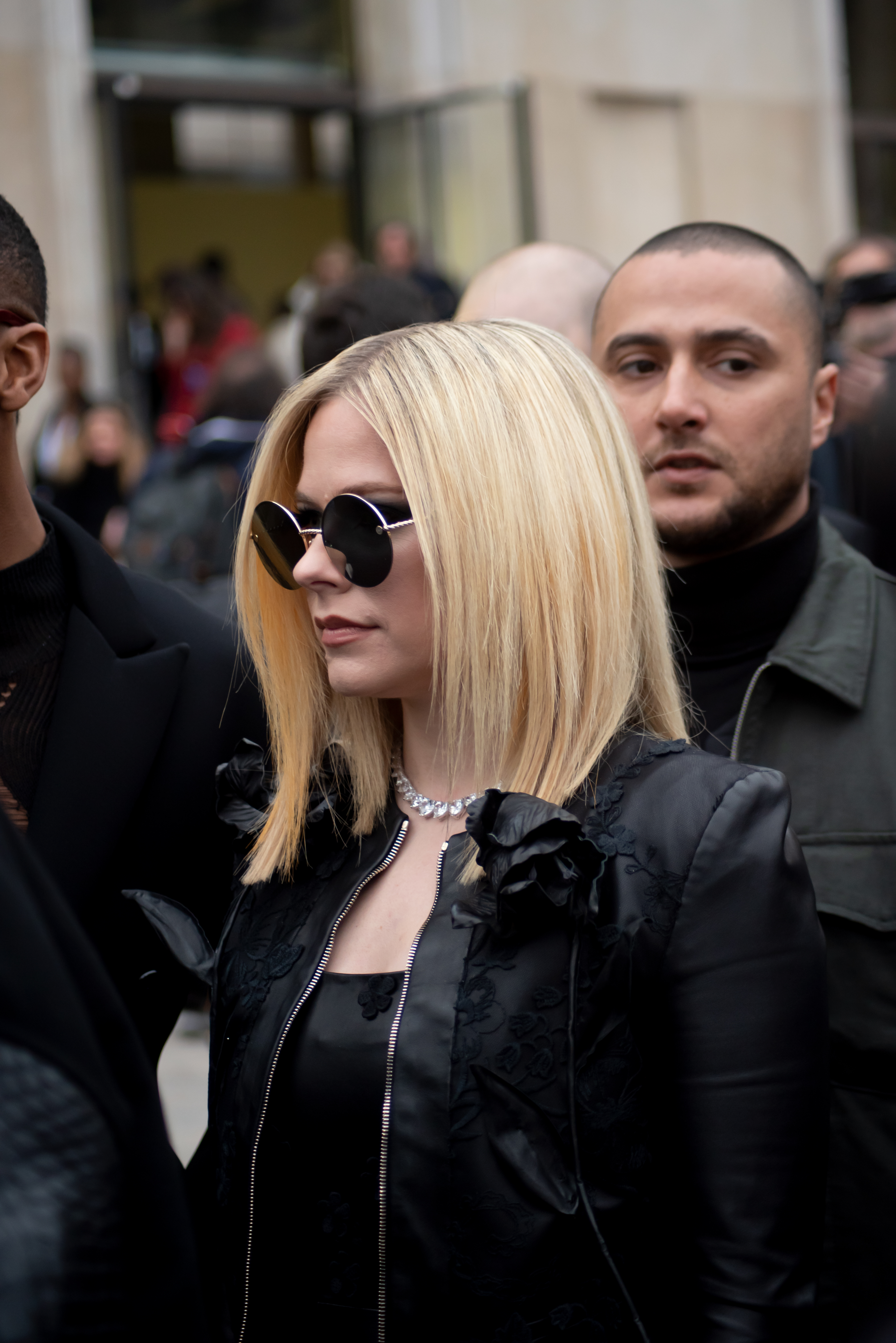 — france paris fashion pfw womenswear fw23 04 03 2023 elie saab avril lavigne